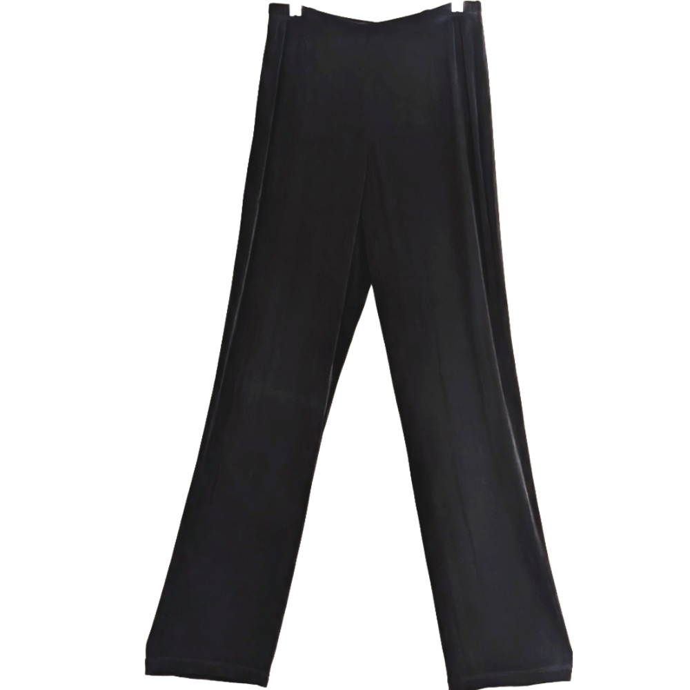 Chico's Travelers Black Wide-Leg Pull-On Pants – Size 2